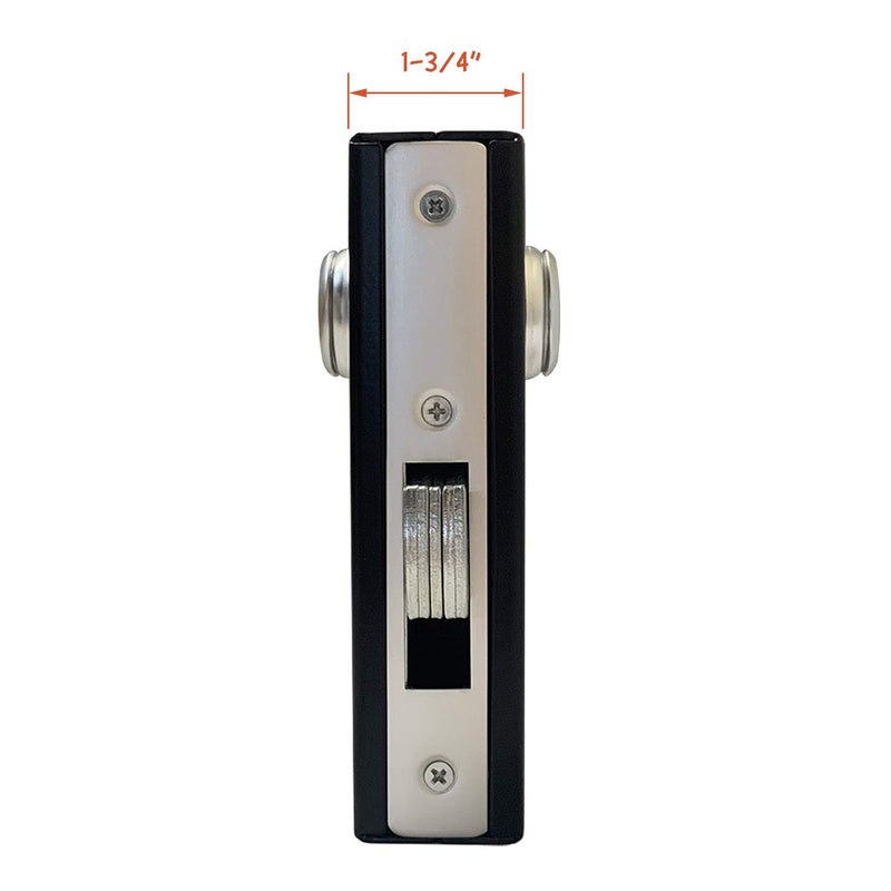 Oasis KIASET Hook Bolt Mortise Lock, Weldable Steel Hook Lock for Sliding Gate, Double Cylinder, 1-1/8" Backset - Image 4